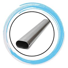 SS Polished Elliptical Tube